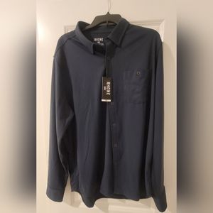 Rhone Men's Hardy Flannel Shirt Navy XL